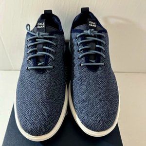 COLE HAAN Men's Grand Plus Essex Distance Knit Ox Sneaker Blue SIZE 7 New in Box
